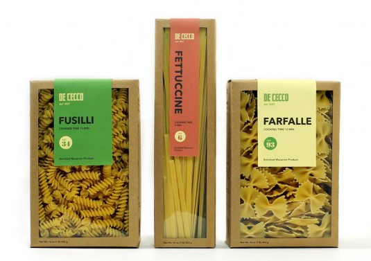 de cecco pasta packaging design by student