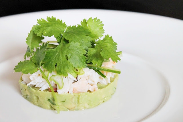 Crab with Cilantro and Crushed Fresh Avocado