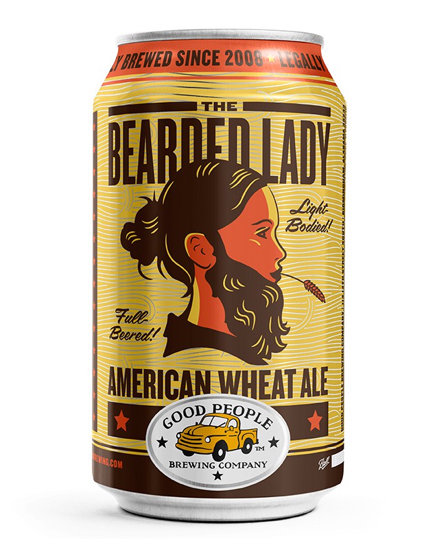 beer can packaging bearded lady beer 