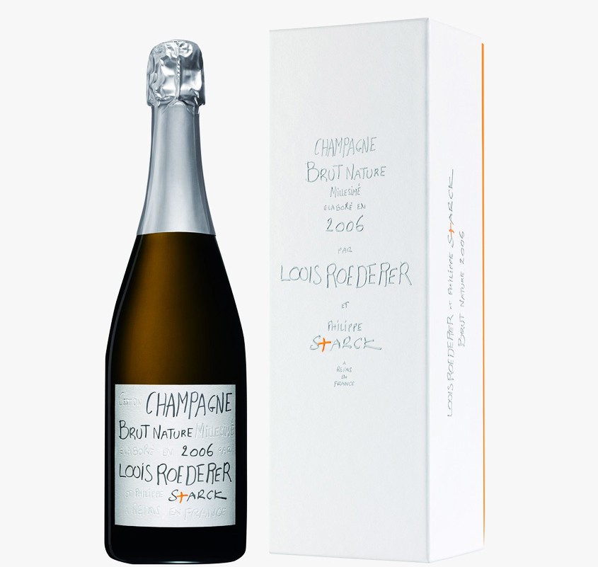 Champagne bottle design by Philippe Starck for Louis Roederer