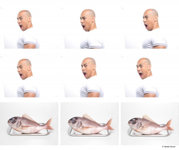 Fish with a human head, photo by Gioele Ferreri