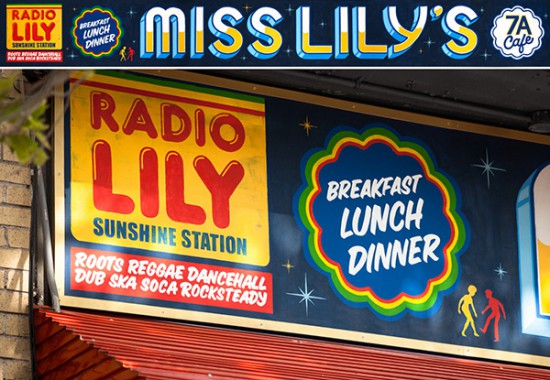 Restaurant Signs for Miss Lilys in New York by Farewell 