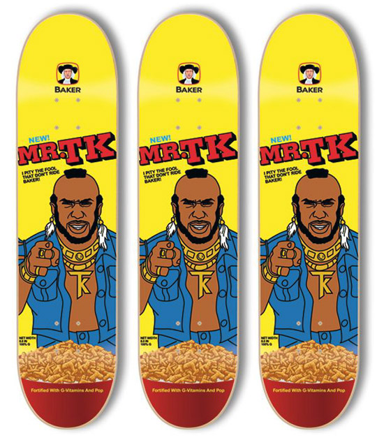 Mr T Skateboard decks
