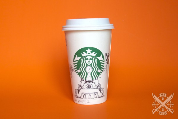 Illustrations on Starbucks Cups