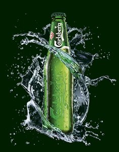 Carlsberg beer bottle