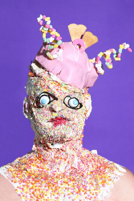 People covered in Junk Food