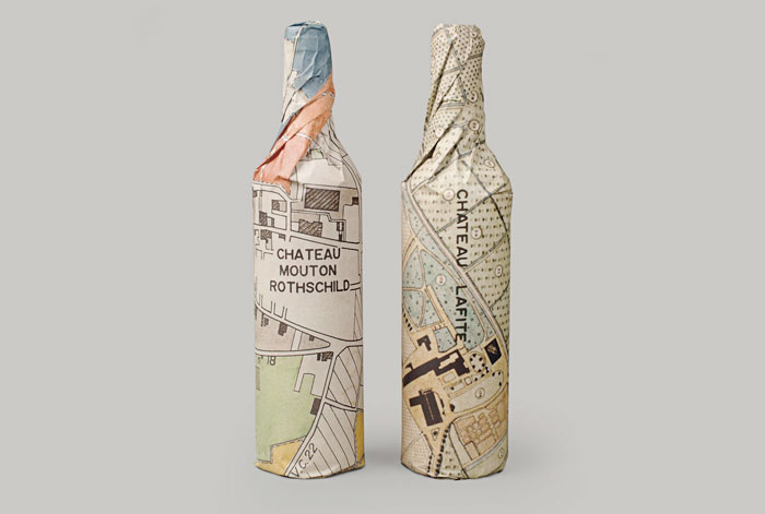 Paper wrapped wine bottles - 10 Cool Design Ideas, check them out at Ateriet