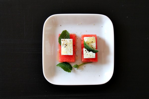 Watermelon and Feta Cheese Tapas Bites, get the recipe at Ateriet.com