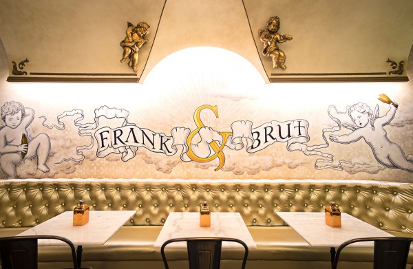 Frank and Brut Hot Dogs & Champagne Design