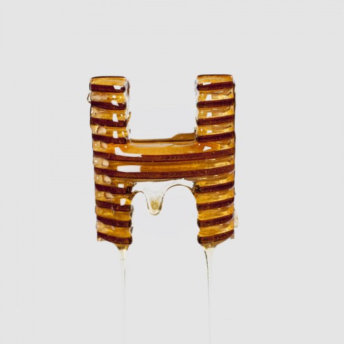 Honey Lettering - the entire alphabet in honey and wood