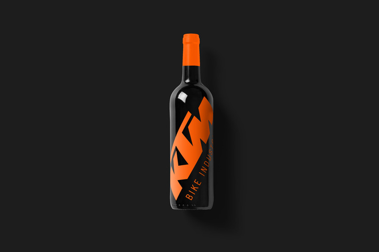 Branded Wine Bottles - if every brand had it’s own wine KTM Wine bottle