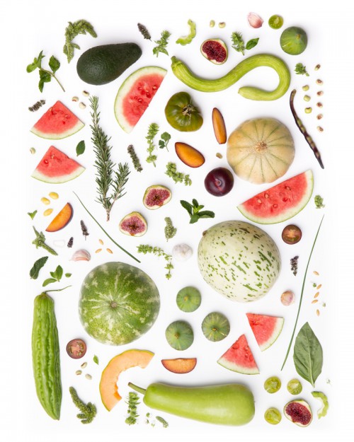 Fruit and Vegetable Collages by Photographer Julie Lee