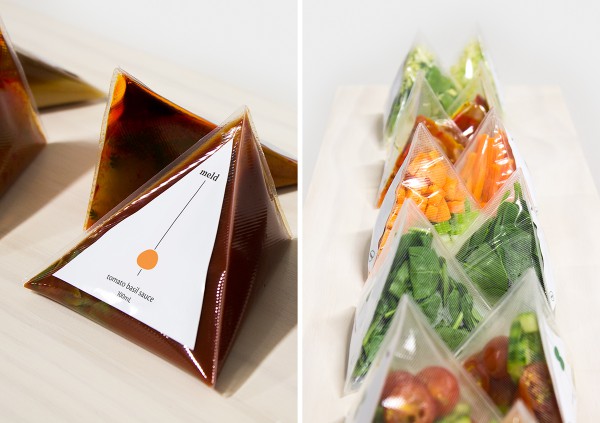 Triangular Food Packaging System Meld