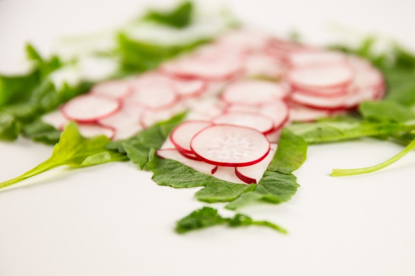 A-Z Food Photography Project - R is for Radishes, food lettering and food typography at Ateriet.com