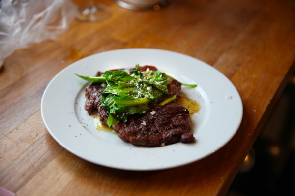 Ribeye with Ramps and Butter