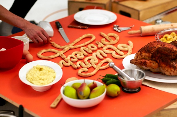Handmade food Typography for Fazer by Snask Agency