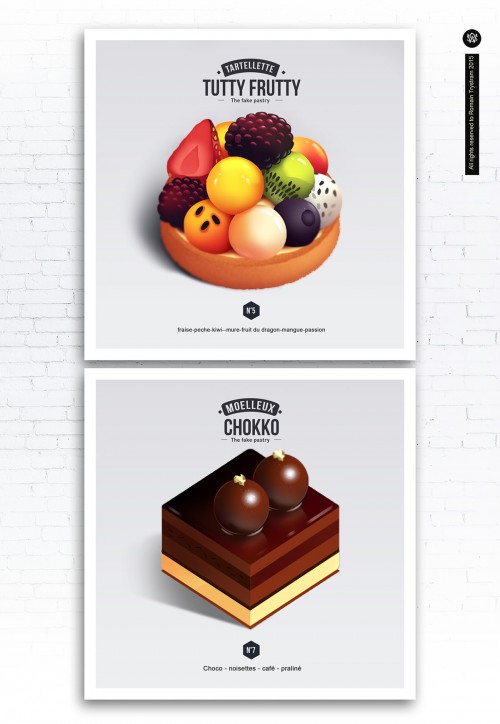 Digital Sweetness - Digital illustrations of pastry