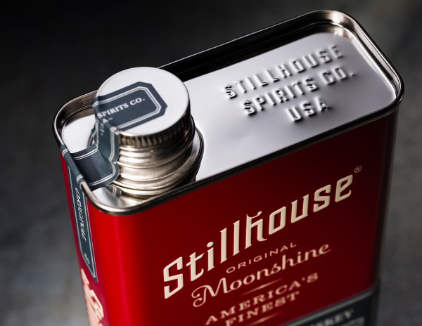 Stillhouse Moonshine Packaging is inspired by your garage