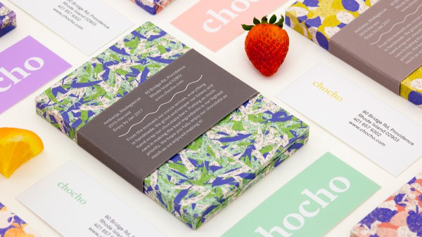 Chocho Chocolate Packaging with colorful cool patterns