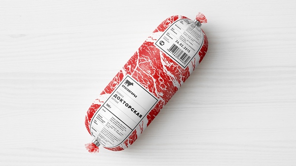 Meat Packaging with Meat Graphics