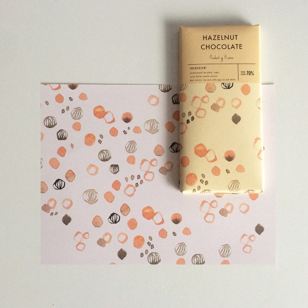 Watercolor Chocolate Packaging Design