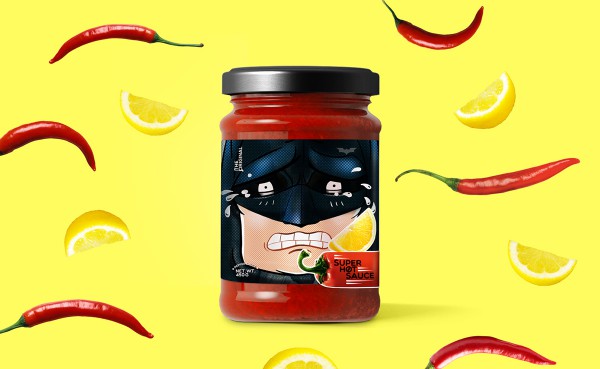 Superhero Hot Sauce Packaging - Make Your Hero Cry