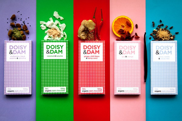 Vintage Patterns Makes Doisy & Dam Chocolate Packaging Look Great