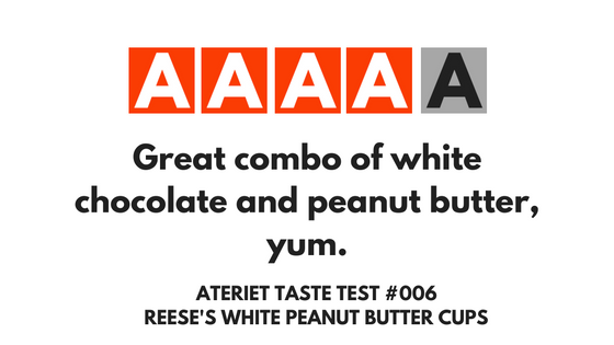 Reese’s White Peanut Butter Cups Taste Test at Ateriet