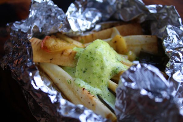 Parsnips In Foil with Garlic and Herb Butter - A perfect grill side