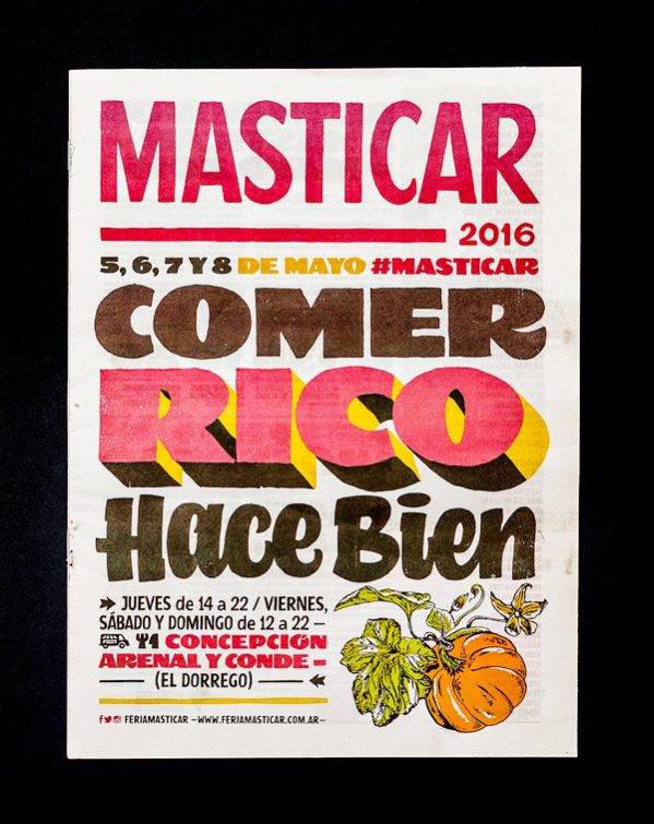 Vintage Style Food Posters Food Masticar Festival 2016