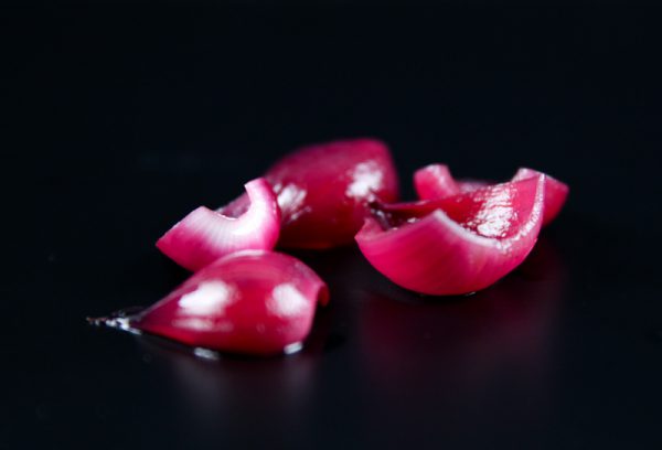 Three Types of Onions with Sunchoke Cream and Cress