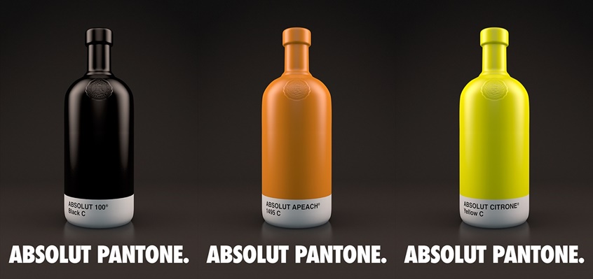 Absolut Vodka Pantone Packaging