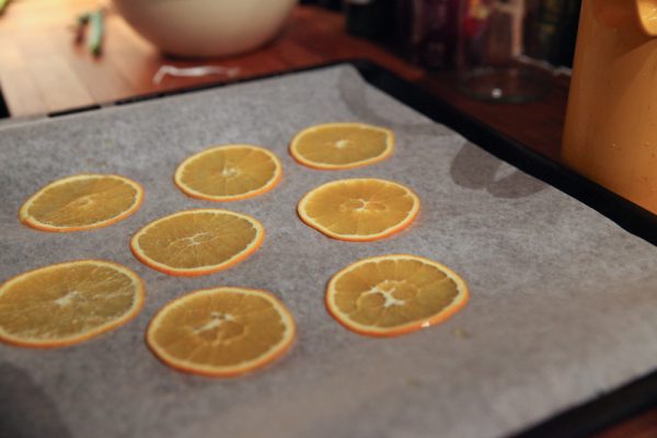 Grilled Orange Old Fashioned With Orange Chips and Campari