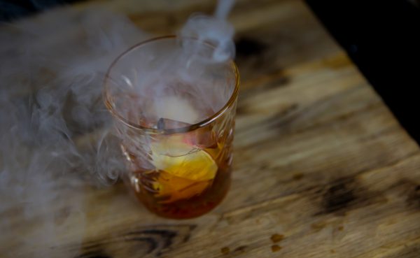 Smoked Old Fashioned With Apple And Cinnamon