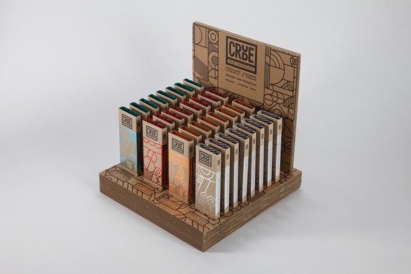 Crude Raw Chocolate Packaging - Cardboard & Luxurious Foil