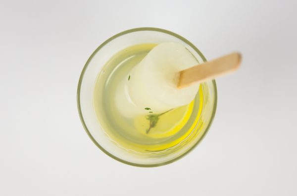 Lemon Vodka Ice Pop Cocktail with Thyme