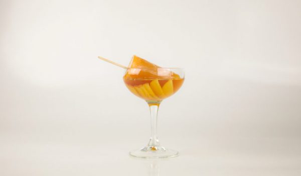 Peach Bourbon Ice Pop Cocktail