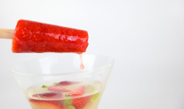 This Strawberry Rum Ice Pop Cocktail Will Keep You Cool