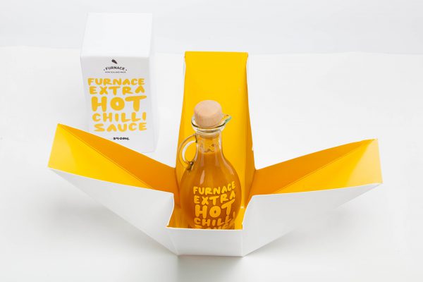 Gift Box Hot Sauce Packaging - Furnace Chilli Sauce