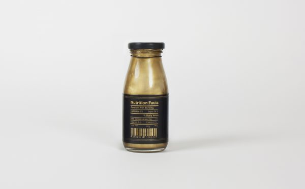 Great Golden and Black Bottle Packaging Design