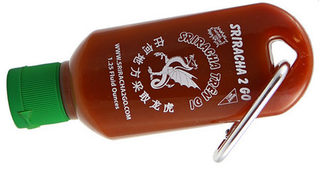 sriracha miniature bottle