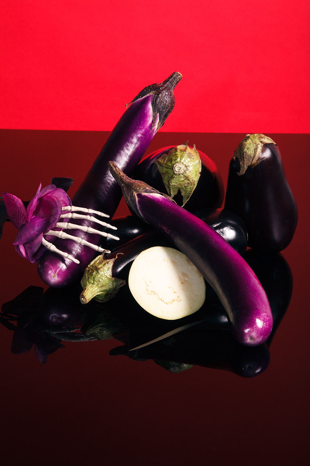 aubergine still life photo
