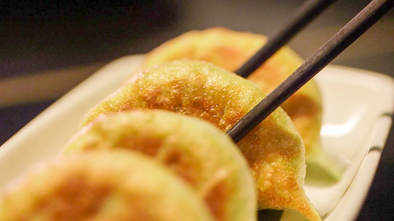chinese dumplings close up