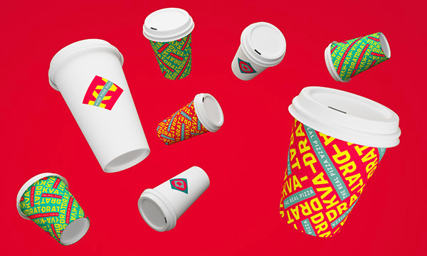 Pizza Branding Design for Kvadrat Pizza in Moscow, Russia