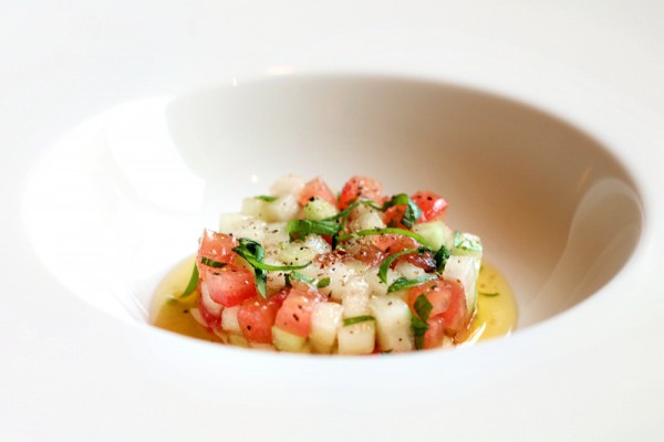 tomato and melon tartar