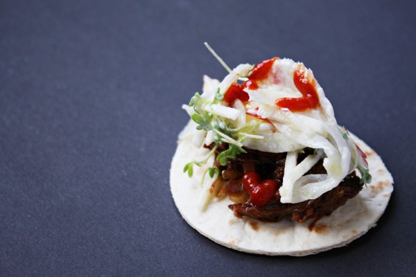 pulled beef mini taco