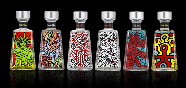 keith haring tequila packaging