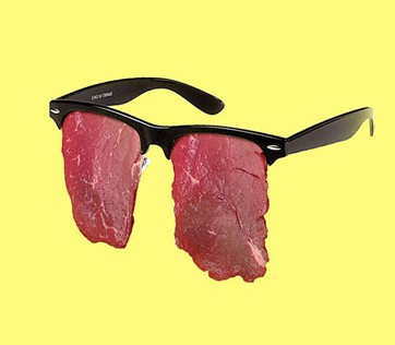 Meat art photography - Meat sunglasses