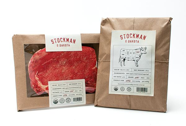 Meat Packaging Design with a Twist - check these out at Ateriet.com