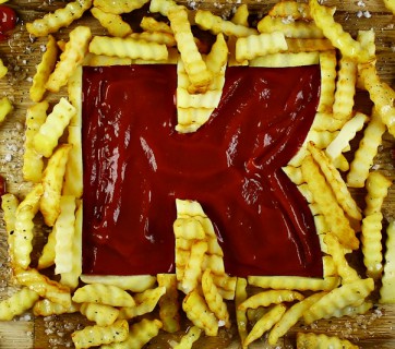 A-Z Food Photography Project - K is for Ketchup, see it at Ateriet.com Food Letters Food Alphabet A to Z Food Food Typography